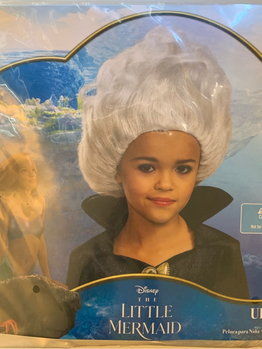 Disguise Ursula White Child Wig